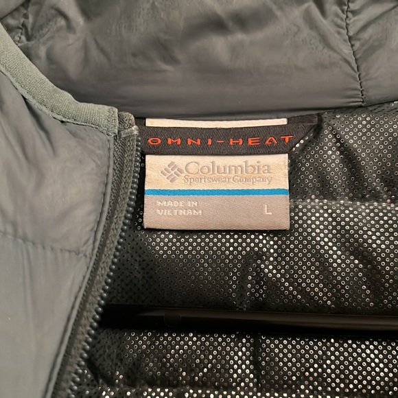 Teal Columbia Omni Heat Mid thigh Coat - Picture 6 of 11